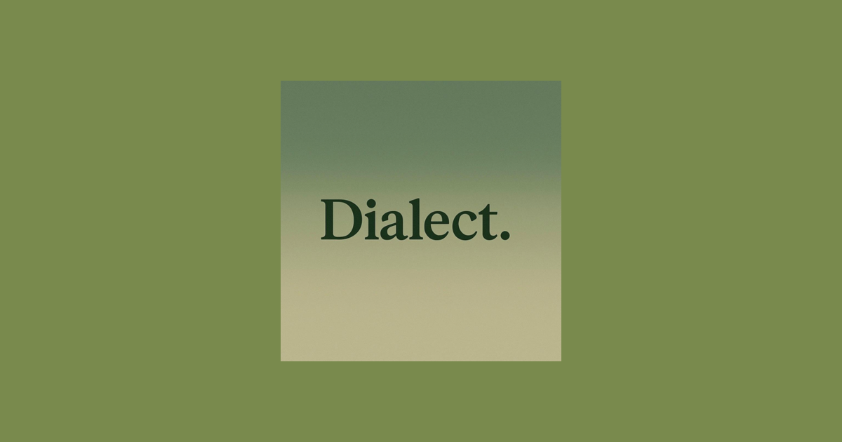 Cover image — Dialect